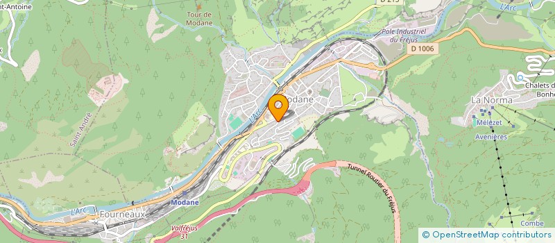 localisation de l'entreprise R ET Y PHELIPEAU  MODANE