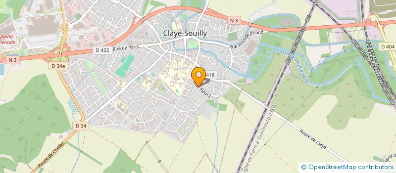 localisation de l'entreprise R'EVEVOLUTION  CLAYE-SOUILLY