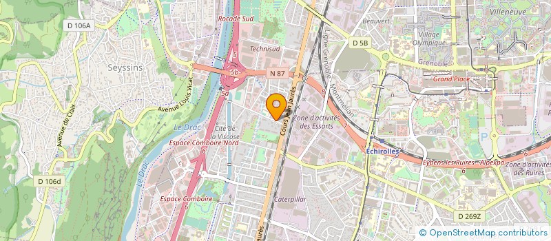 localisation de l'entreprise R EXPERT  ECHIROLLES