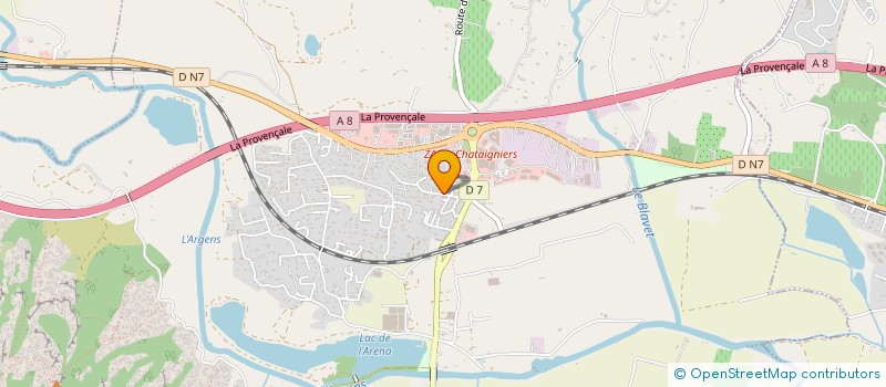 localisation de l'entreprise R.F à ROQUEBRUNE-SUR-ARGENS
