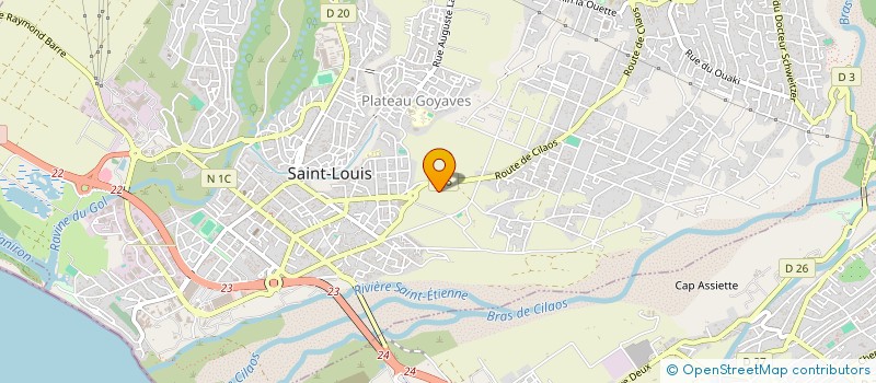 localisation de l'entreprise R.F. à SAINT-LOUIS