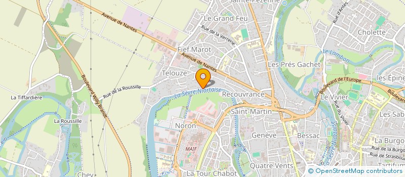 localisation de l'entreprise R & F à NIORT