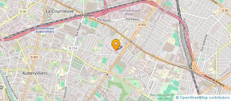 localisation de l'entreprise R&F à LA COURNEUVE