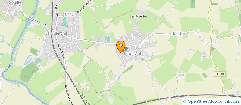 localisation de l'entreprise R & F  JOUE L ABBE