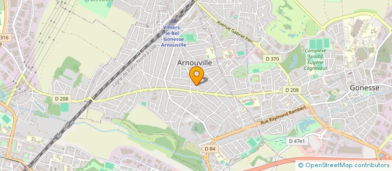 localisation de l'entreprise R & F  ARNOUVILLE