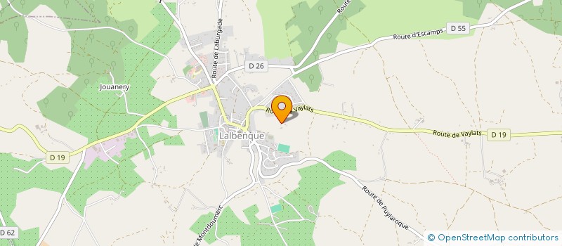 localisation de l'entreprise R.F.A.B.B.  LALBENQUE