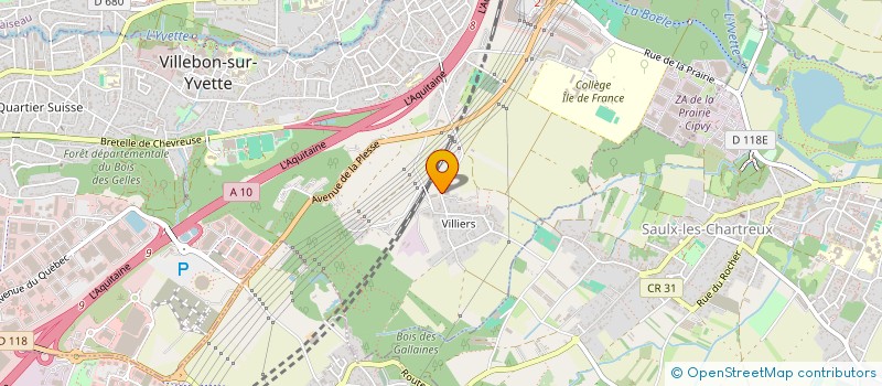 localisation de l'entreprise R.F.B. à VILLEBON-SUR-YVETTE