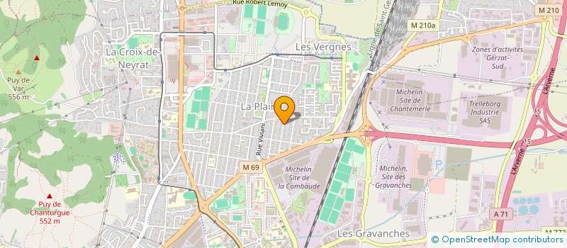 localisation de l'entreprise R F.COMPETITION  CLERMONT-FERRAND