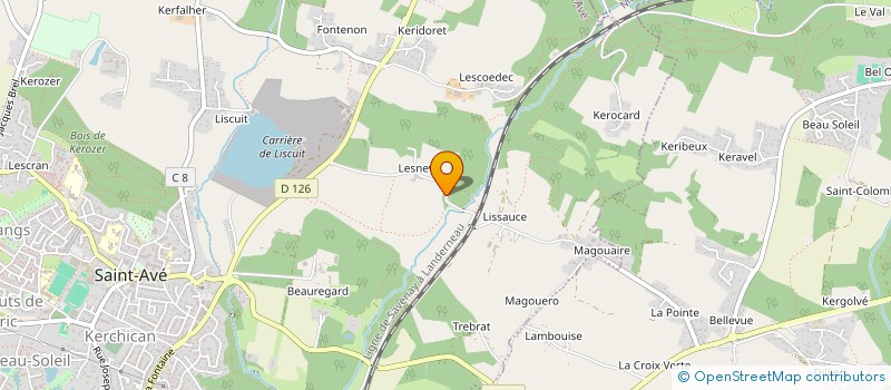 localisation de l'entreprise R.F.D.  SAINT-AVE