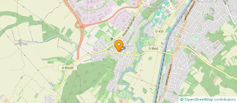 localisation de l'entreprise R.F.E  BRUNSTATT-DIDENHEIM