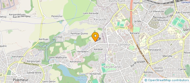 localisation de l'entreprise R & F HOLDING à PLOEMEUR