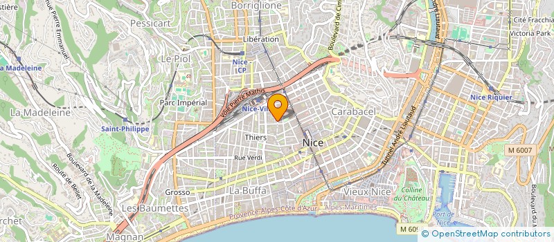 localisation de l'entreprise R.F. HOLDING  NICE