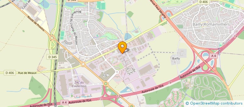 localisation de l'entreprise R&F IMMO  BAILLY-ROMAINVILLIERS