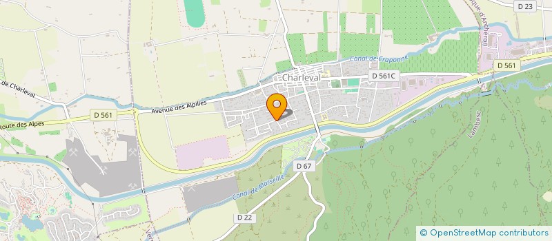 localisation de l'entreprise R-F INVESTISSEMENTS  CHARLEVAL