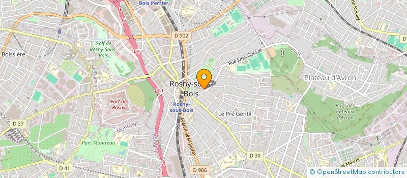 localisation de l'entreprise R&F ISOLATION à ROSNY-SOUS-BOIS