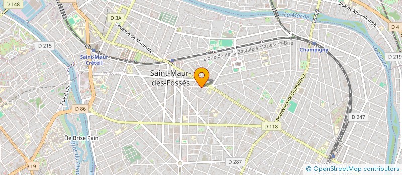 localisation de l'entreprise R.F.M à SAINT-MAUR-DES-FOSSES