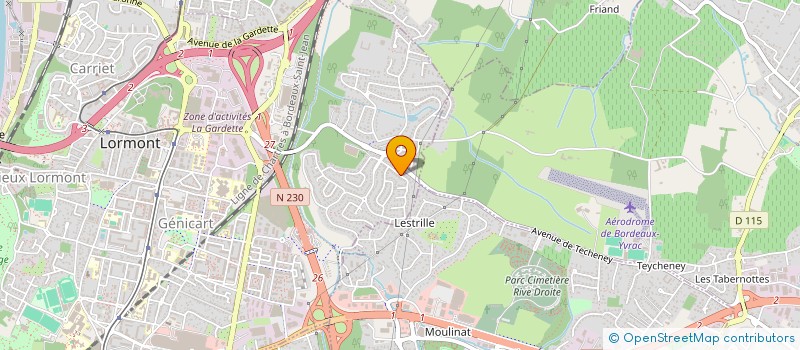 localisation de l'entreprise R.F.P. CAZEAU  LORMONT