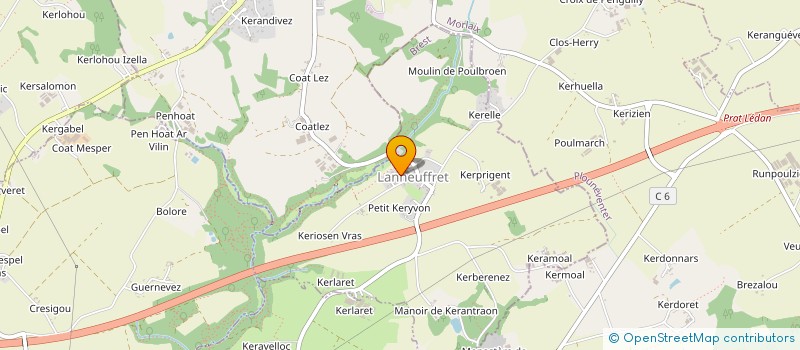 localisation de l'entreprise R. FERRERO MACONNERIE  LANNEUFFRET