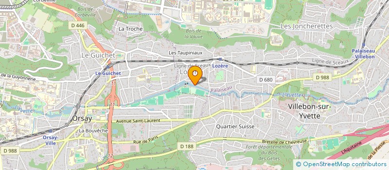 localisation de l'entreprise R FIBER à PALAISEAU