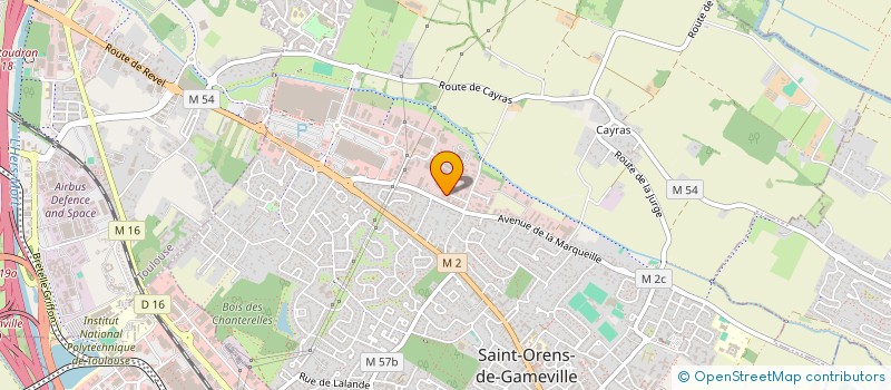 localisation de l'entreprise R-FIT à SAINT-ORENS-DE-GAMEVILLE
