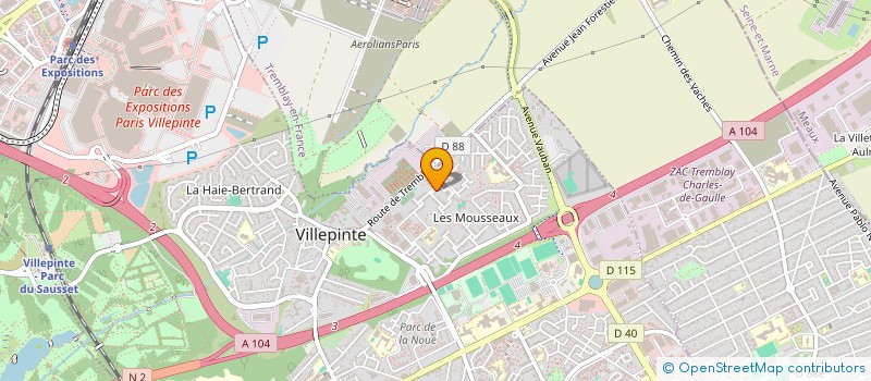 localisation de l'entreprise R-FOOD à VILLEPINTE