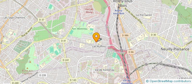 localisation de l'entreprise R.FORMATION1 à MONTREUIL
