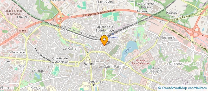 localisation de l'entreprise R FOURNISSEUR à VANNES