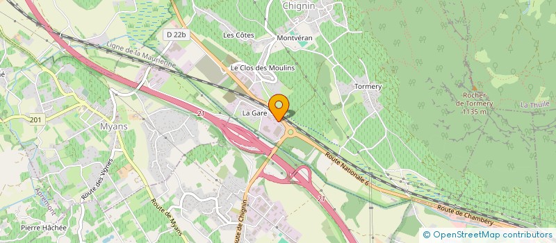 localisation de l'entreprise R'FRET  CHIGNIN