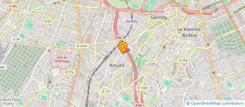 localisation de l'entreprise R.G.3.S à ARCUEIL