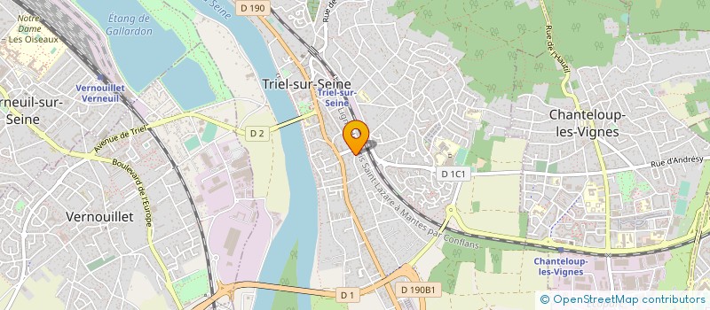 localisation de l'entreprise R & G à TRIEL-SUR-SEINE