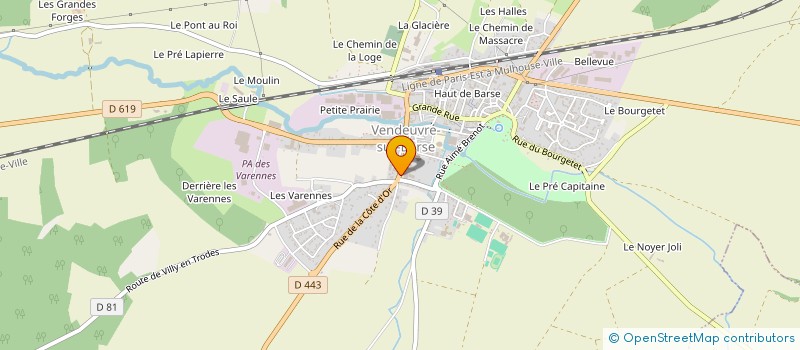 localisation de l'entreprise R&G à VENDEUVRE-SUR-BARSE