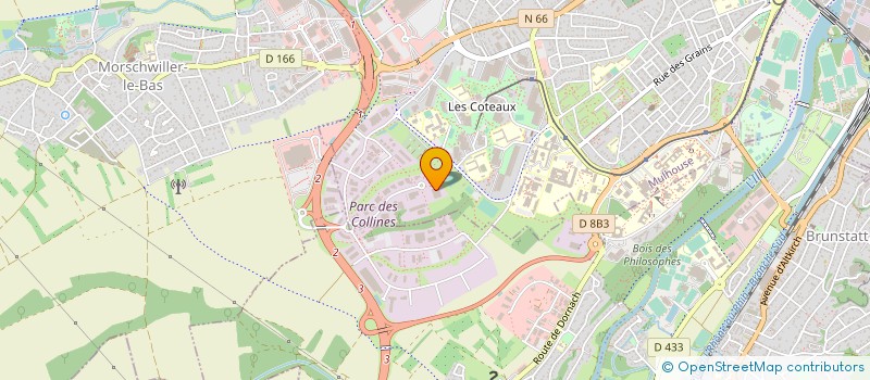 localisation de l'entreprise R.G.A. SA à MULHOUSE
