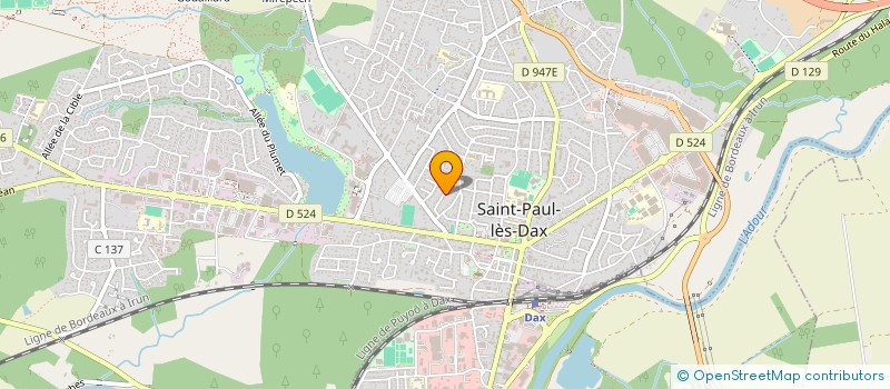 localisation de l'entreprise R G BATIMENT à SAINT-PAUL-LES-DAX