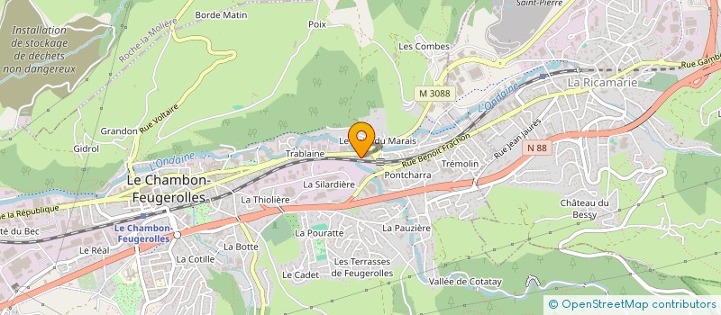 localisation de l'entreprise R.G BATIMENT  SAINT-ETIENNE