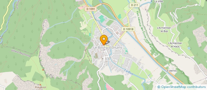 localisation de l'entreprise R.G.C IMMOBILIER  LE BOURG-D'OISANS