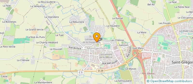 localisation de l'entreprise R.G.D.  MONTGERMONT