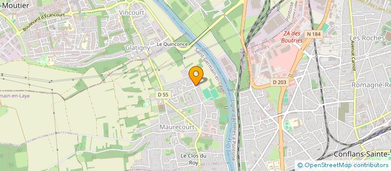 localisation de l'entreprise R.G ELECTRICITE GENERALE  MAURECOURT