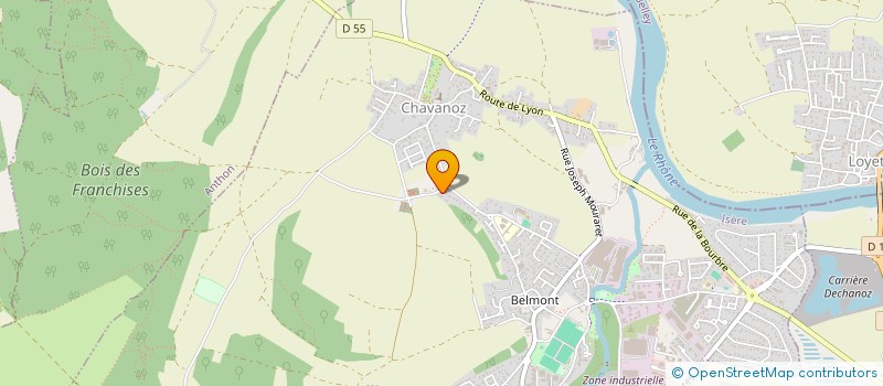 localisation de l'entreprise R G ENTREPRENDRE  CHAVANOZ