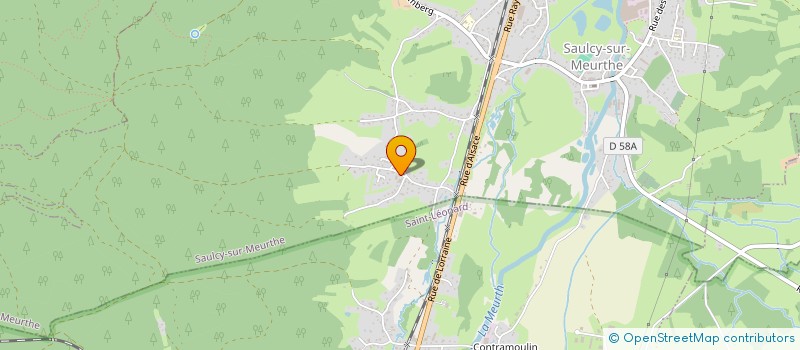 localisation de l'entreprise R.G. EURO EXPRESS  SAULCY-SUR-MEURTHE