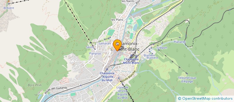 localisation de l'entreprise R G EUROPE INVESTISSEMENT  CHAMONIX-MONT-BLANC