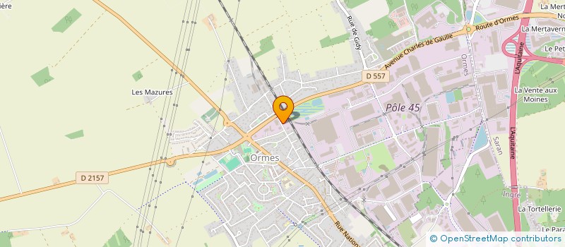 localisation de l'entreprise R G H à ORMES