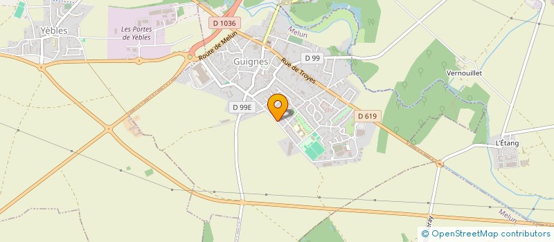 localisation de l'entreprise R.G.H.M.  GUIGNES