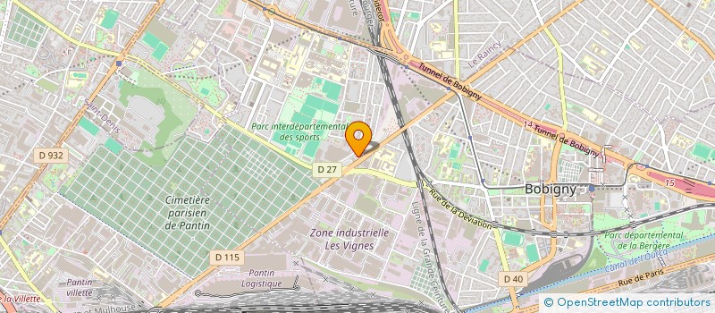localisation de l'entreprise R.G.I. à BOBIGNY