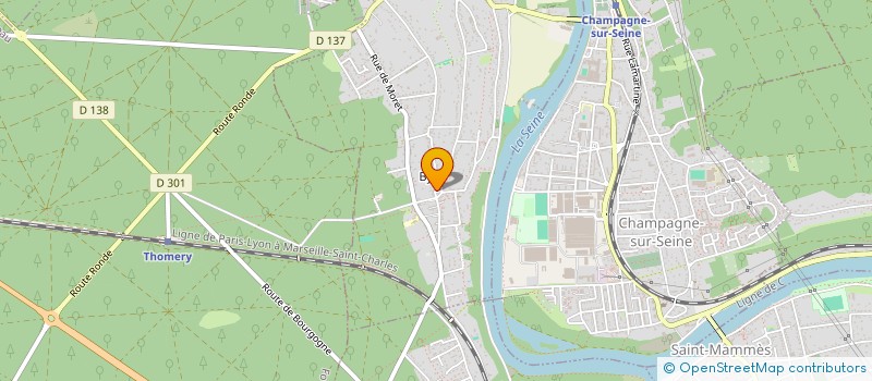 localisation de l'entreprise R.G.I.  THOMERY