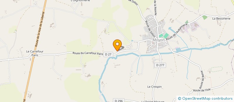 localisation de l'entreprise R.G.I  MOYON VILLAGES