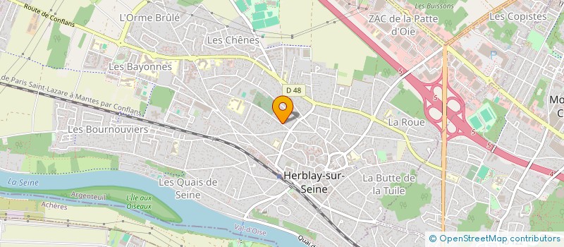 localisation de l'entreprise R.G. IMMOBILIARE  HERBLAY-SUR-SEINE