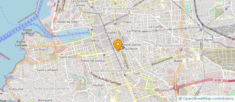 localisation de l'entreprise R.G. IMMOBILIER à MARSEILLE