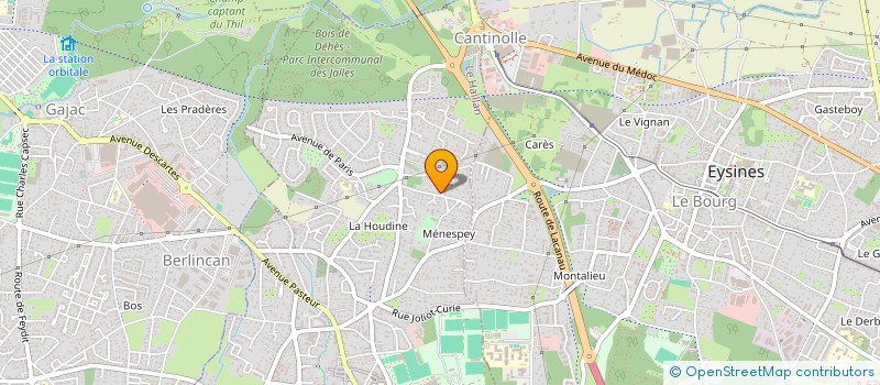 localisation de l'entreprise R.G. INVEST  LE HAILLAN