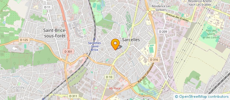 localisation de l'entreprise R.G.L INSTALLATION & RENOVATION  SARCELLES