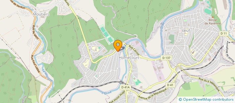 localisation de l'entreprise R.G.M.A.  HOMECOURT